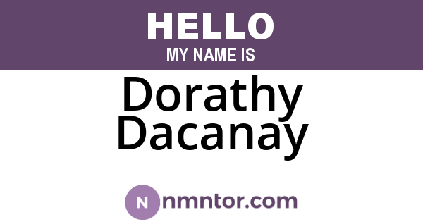 Dorathy Dacanay