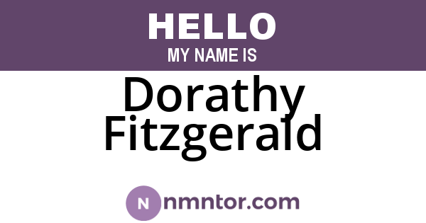 Dorathy Fitzgerald
