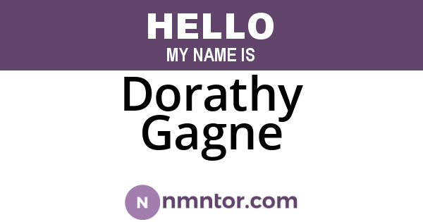 Dorathy Gagne