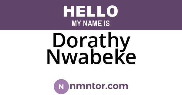 Dorathy Nwabeke