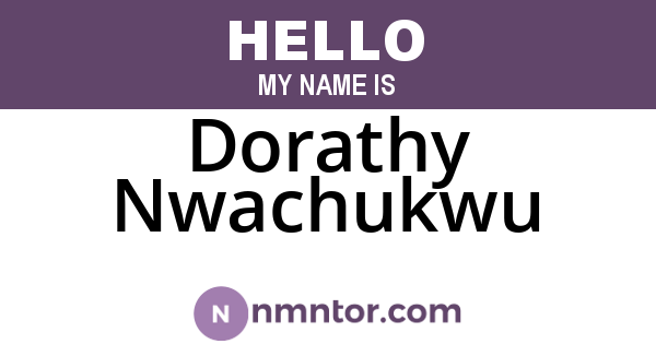 Dorathy Nwachukwu