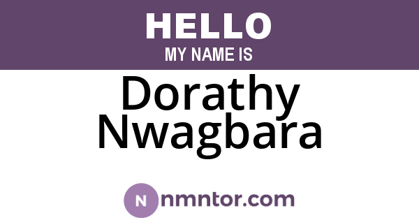 Dorathy Nwagbara