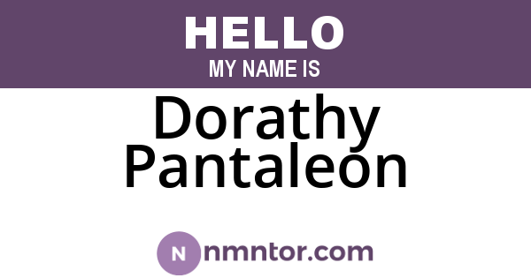 Dorathy Pantaleon