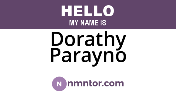 Dorathy Parayno