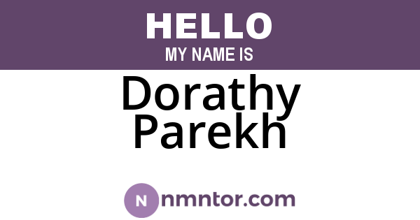 Dorathy Parekh