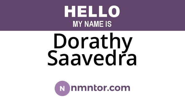 Dorathy Saavedra