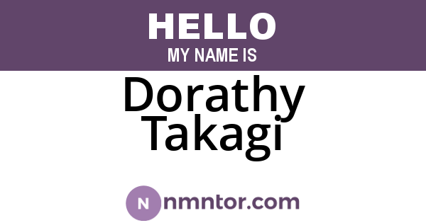 Dorathy Takagi