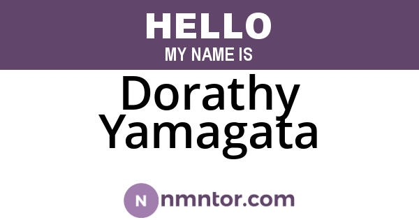Dorathy Yamagata