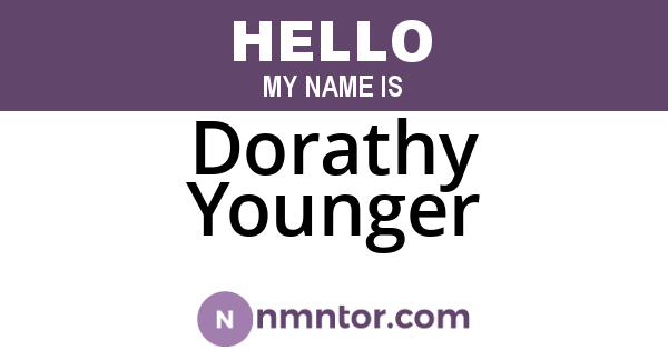 Dorathy Younger