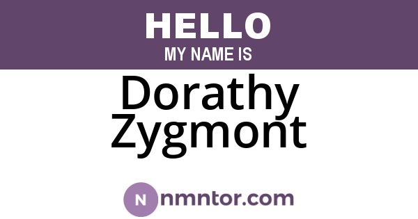 Dorathy Zygmont
