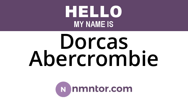 Dorcas Abercrombie