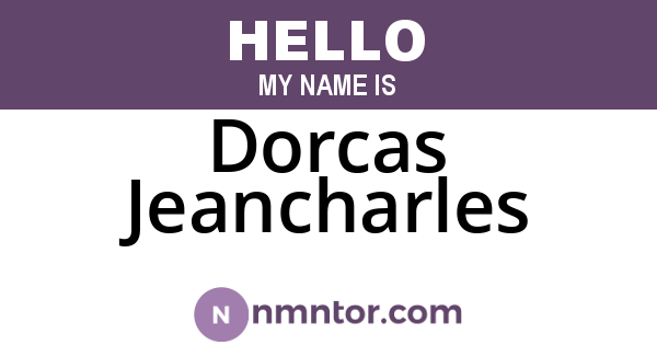 Dorcas Jeancharles