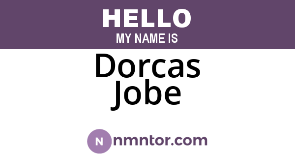 Dorcas Jobe