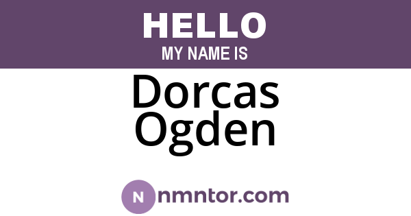 Dorcas Ogden