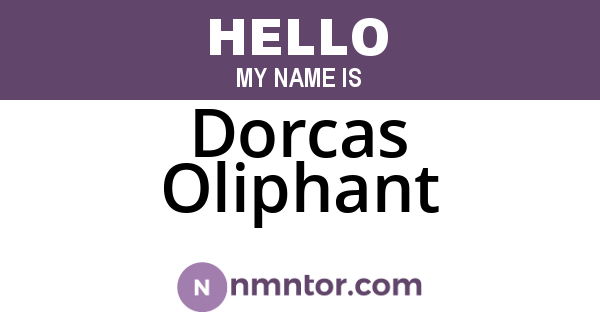 Dorcas Oliphant