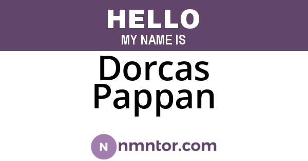 Dorcas Pappan