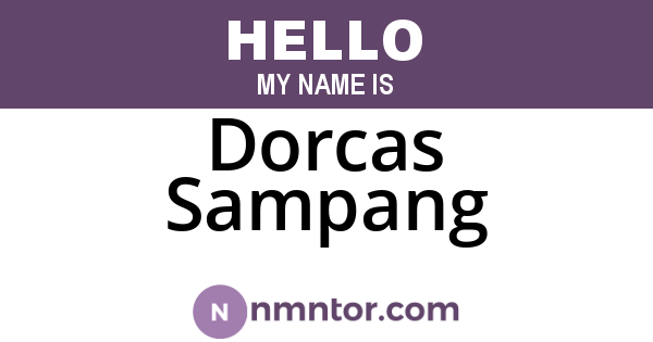 Dorcas Sampang