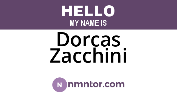 Dorcas Zacchini