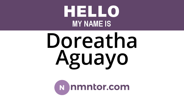 Doreatha Aguayo