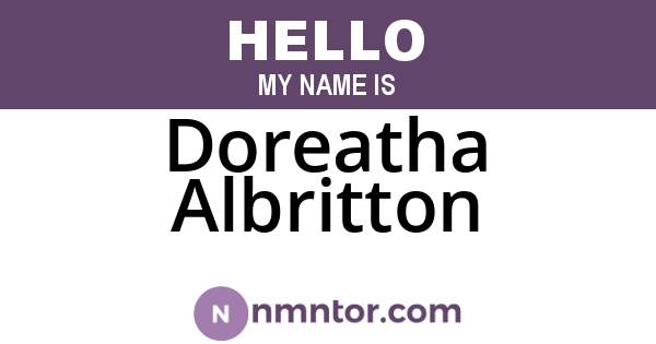 Doreatha Albritton