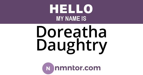 Doreatha Daughtry