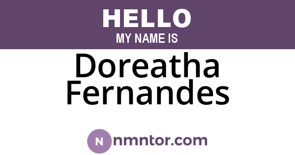 Doreatha Fernandes