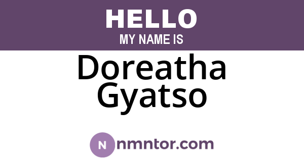 Doreatha Gyatso