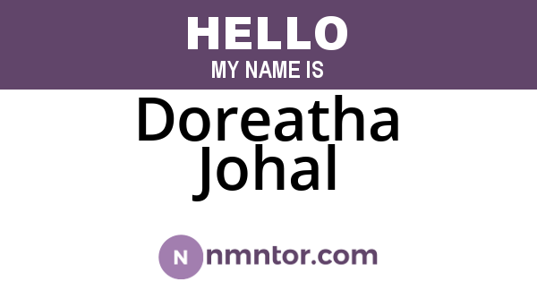 Doreatha Johal