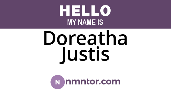 Doreatha Justis