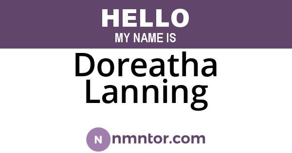 Doreatha Lanning