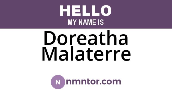 Doreatha Malaterre