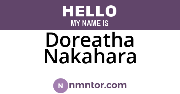 Doreatha Nakahara