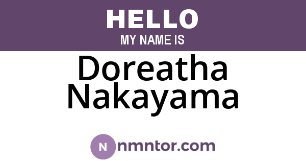 Doreatha Nakayama