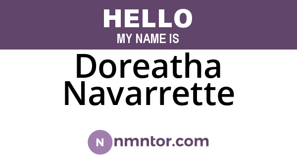 Doreatha Navarrette