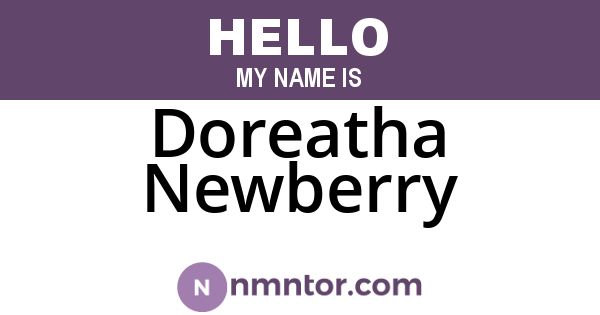 Doreatha Newberry