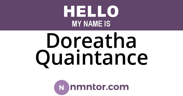 Doreatha Quaintance