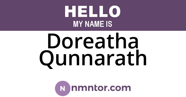 Doreatha Qunnarath