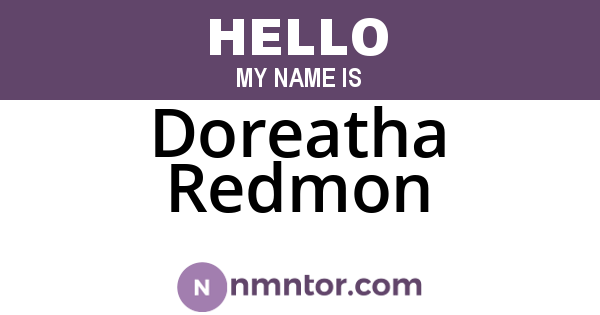 Doreatha Redmon