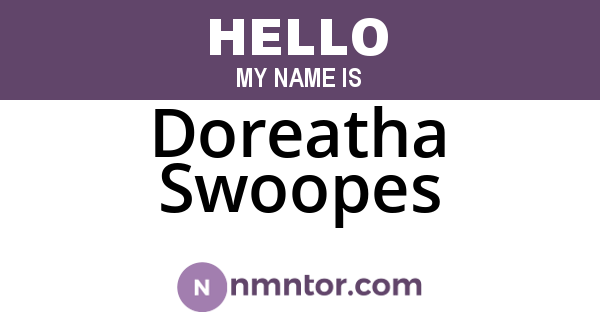 Doreatha Swoopes