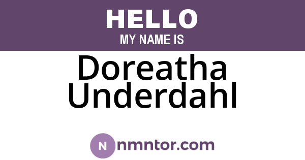 Doreatha Underdahl