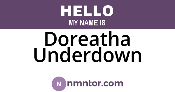 Doreatha Underdown