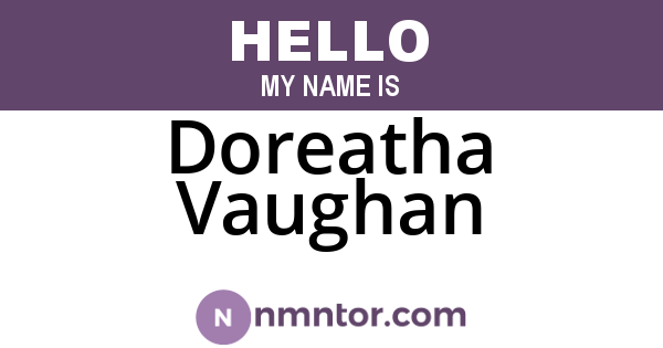 Doreatha Vaughan
