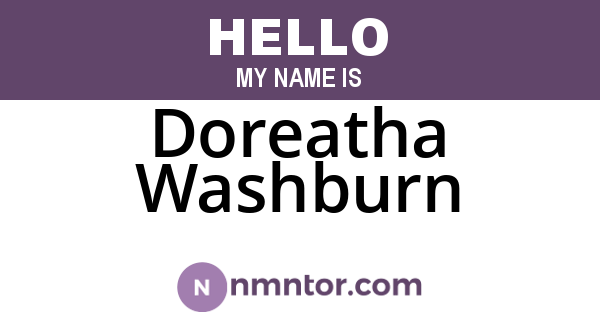 Doreatha Washburn