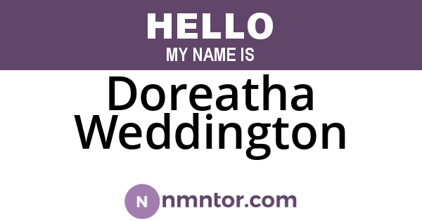 Doreatha Weddington
