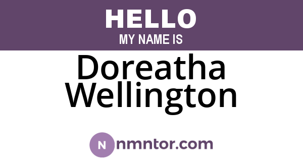 Doreatha Wellington