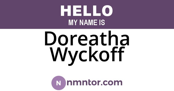 Doreatha Wyckoff