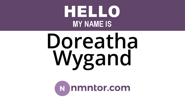 Doreatha Wygand