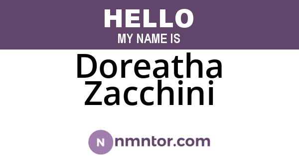 Doreatha Zacchini