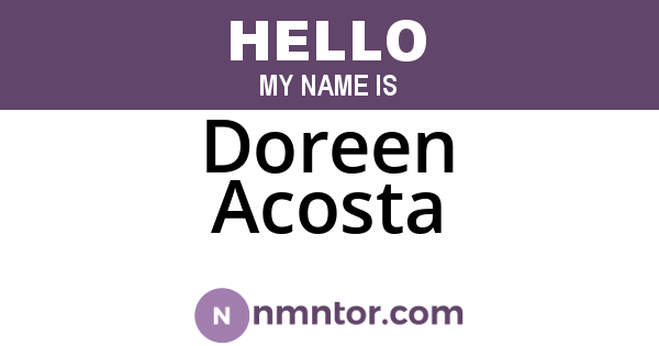 Doreen Acosta