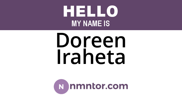 Doreen Iraheta